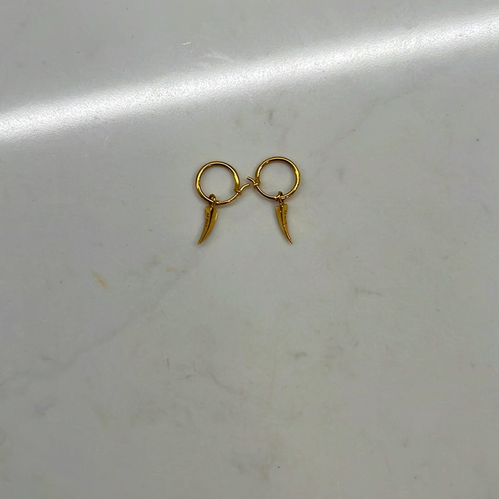 Missoma Claw Charm Hoop earrings